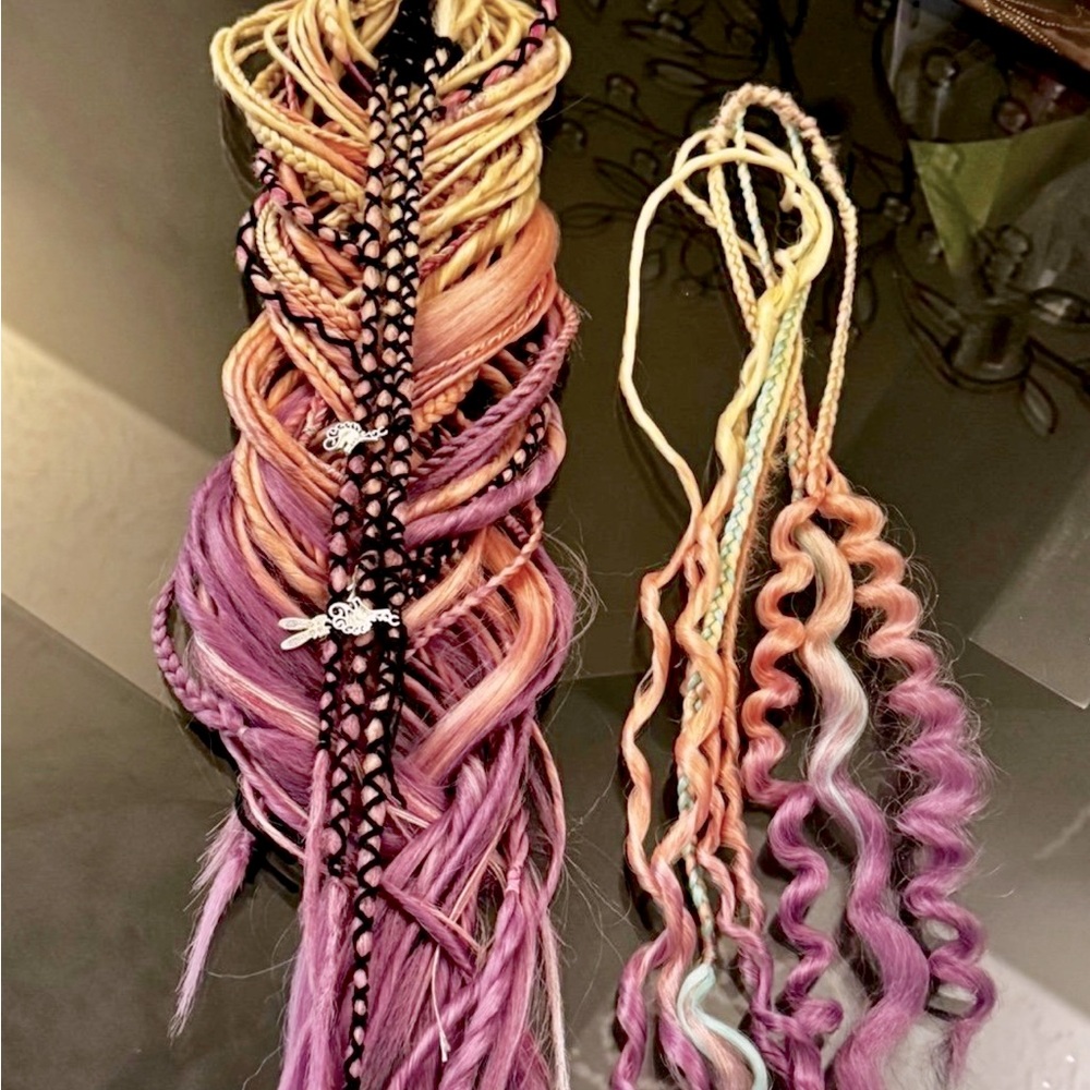 Beautiful handmade Dreadlocks (RAVE,FESTIVAL,UNICORN)